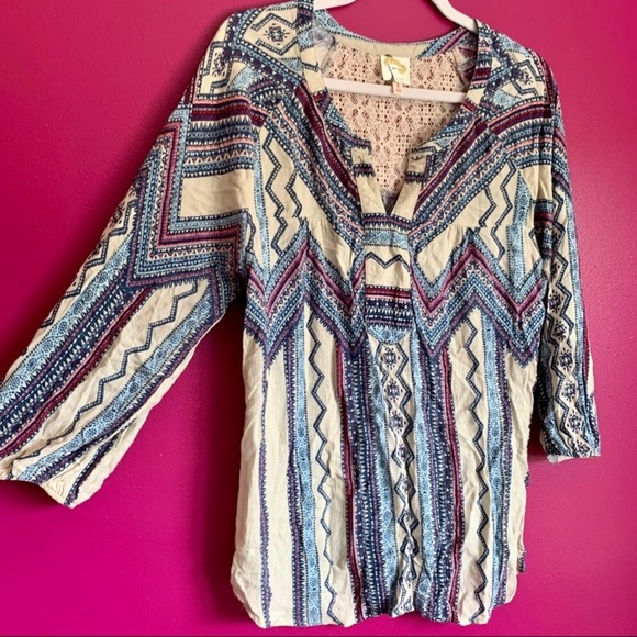 Anthropologie Fig and Flower Tunic - Picture 2 of 6